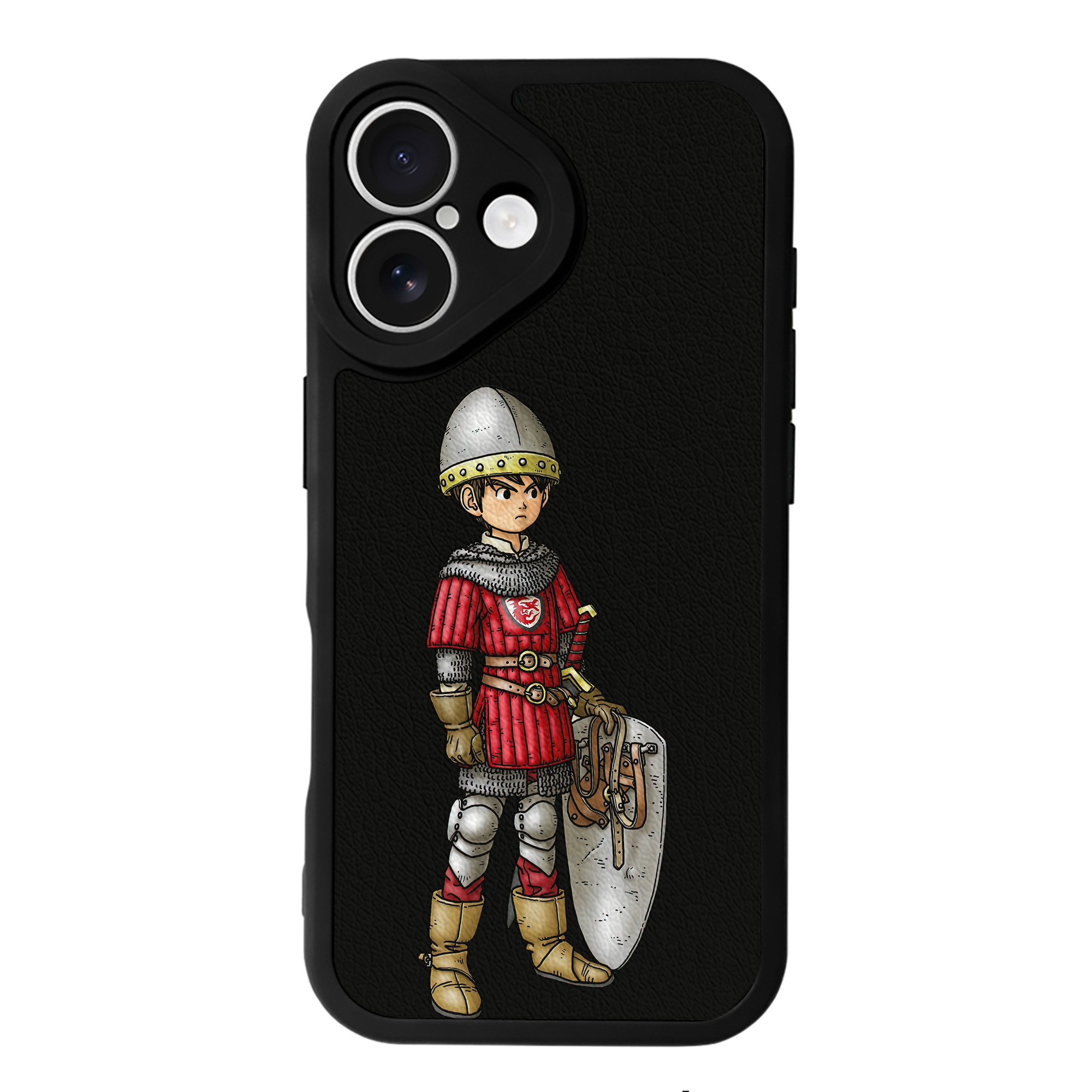 （画像用） ドラゴンクエスト Doragon Kuesuto Dragon Quest 【iPhone 16シリーズ対応】シリコンスマホケース（レザー調） 材質：シリコン